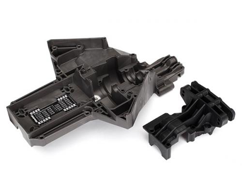 Traxxas TRX7727X Bulkhead, achter (boven en onder), centraal differentieel (ter vervanging van 7727 en 7728 vereist 5108