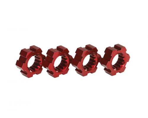 TRX7756R Wielnaven, hex, aluminium (rood-geanodiseerd) (4)
