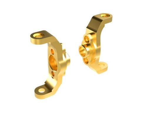 Traxxas TRX9733 Caster blocks, brass (4 grams) (left & right)