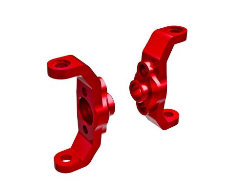Traxxas TRX9733-RED Caster blocks, 6061-T6 aluminum (red-anodized) (left & right)