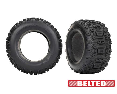 TRX9571 Tires, Sledgehammer (belted) (2)/ foam inserts (2)