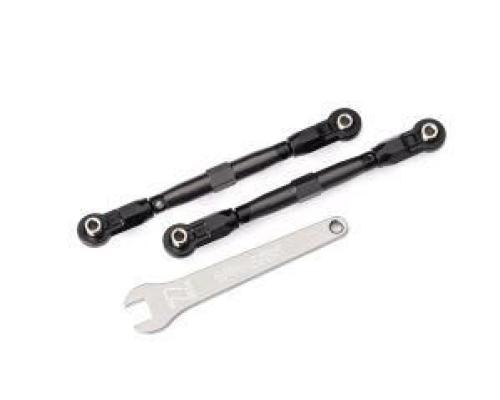 Traxxas Toe links, front (TUBES gray-anodized