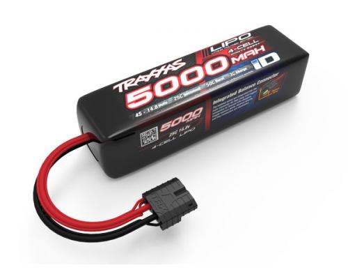 Traxxas 5000mAh 14.8v 4-cellige 25C LiPo-batterij met ID herkenning TRX2889X