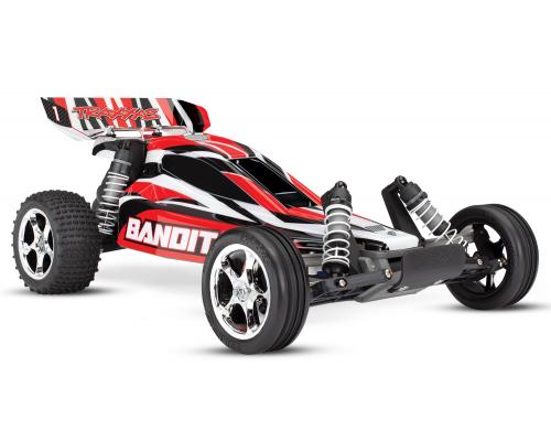 Traxxas BANDIT 1/10 XL-5 2WD TQ 2.4GHZ Rood TRX24054-4R zonder Accu en Lader trxblack