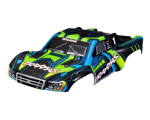 Traxxas BODY, SLASH 4X4 groen/blauw past ook op de VXL en 2WD TRX6844-GRN