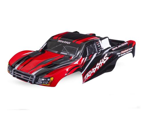 Traxxas BODY, SLASH 4X4 rood past ook op de VXL en 2WD TRX5855-RED