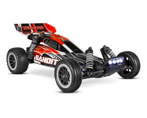 Traxxas Bandit TQ 2,4GHz LED-lampjes (incl. batterij/12v oplader) - Zwart/Rood