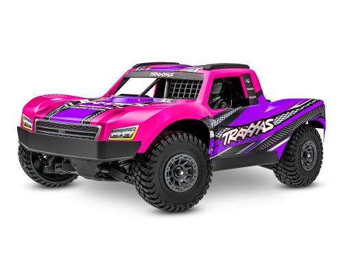 Traxxas Mini Slash BL-2s roze incl battery & USB charger  TRX108164-1-PINK BLK25