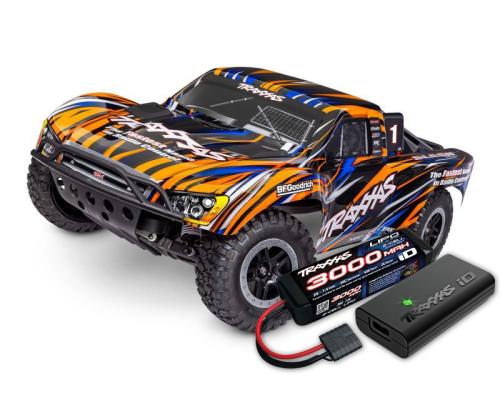 Traxxas Slash Brushless BL-2s: 1/10 2WD HD -Orange TRX58334-4ORNG INCL. ACCU EN LADER