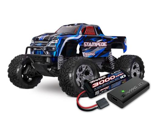 Traxxas Stampede 2WD BL-2S HD Blue INCL. ACCU EN LADER