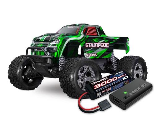Traxxas Stampede 2WD BL-2S HD Green INCL. ACCU EN LADER