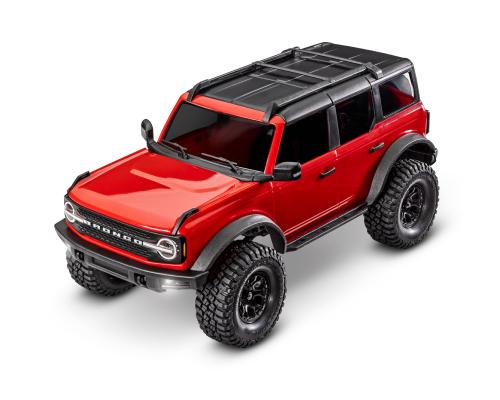 Traxxas TRX-4M 1/18 Scale en Trail Crawler Ford Bronco 4WD Electrische Truck met TQ Rood TRX97074-1RED