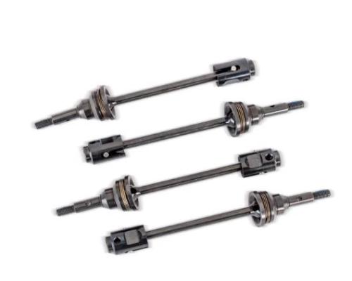 Traxxas TRX10789X Aandassen, stalen constant-velocity (gemonteerd), voor of achter (4) / aandrijf cups (4) / schroefpinn