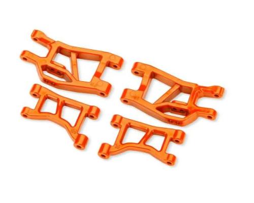 Traxxas TRX10831-ORNG Orange Front Upper & Lower Suspension Arms (L&R)