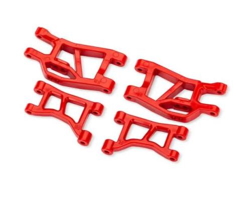 Traxxas TRX10831-RED Red Front Upper & Lower Suspension Arms (L&R)