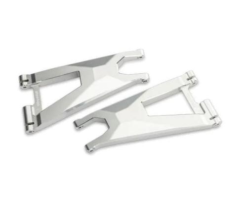 Traxxas TRX10930X-SLVR Suspension arm, lower (left and right, front) (6061-T6 aluminum, silver-anodized)