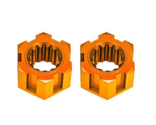 Traxxas TRX10954-ORNG  TRX10954-ORNG  Wheel hubs, hex, front (6061-T6 aluminum, orange-anodized) (2)