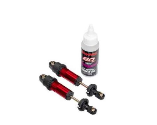 Traxxas TRX10961-RED Shocks, GT-Maxx, front, aluminum, red-anodized (fully assembled w/o springs) (2)