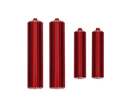 Traxxas TRX10966-RED Reservoirs, shocks (6061-T6 aluminum, red-anodized) (front (2), rear (2))
