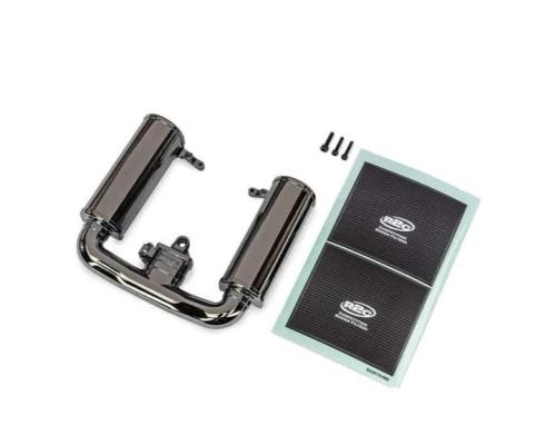 Traxxas TRX10985-BLKCR Engine intake, black chrome/ 3x12mm CS (1)/ 2.5x12mm CS (2)