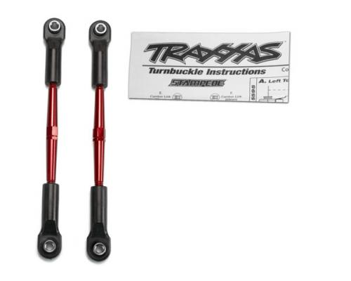 Traxxas TRX2336X Spanschroeven, aluminum (rood-geanodiseerd), toe koppel