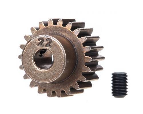 Traxxas TRX2422 Tandwiel, 22-T pinion (48-pitch) / borg schroef