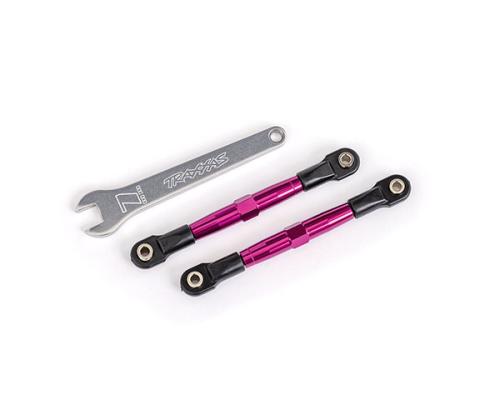 Traxxas TRX2445P Teenschakels, voor (TUBES roze geanodiseerd, 7075-T6 aluminium, sterker dan titanium) (2) (gemonteerd m