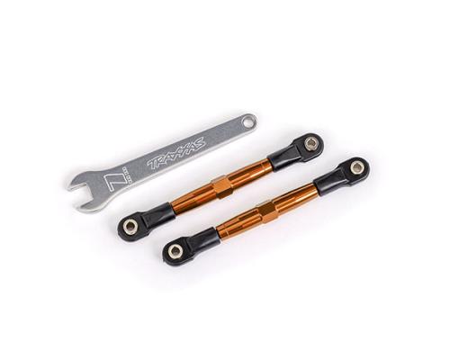 Traxxas TRX2445T Teenschakels, voor (TUBES oranje geanodiseerd, 7075-T6 aluminium, sterker dan titanium) (2) (gemonteerd