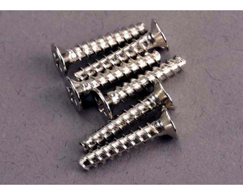 Traxxas TRX2649 Schroeven, 3x15mm verzonken zelftappend (6)