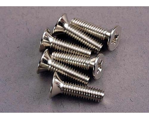 Traxxas TRX3167 Schroeven, 4x15mm verzonken machine (6)