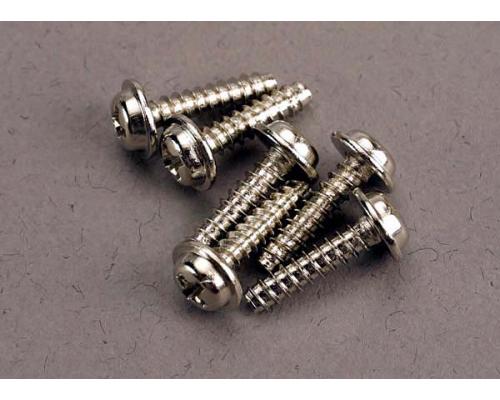 Traxxas TRX3286 Schroeven, 3x12mm bollekop met sluiting zelftapp