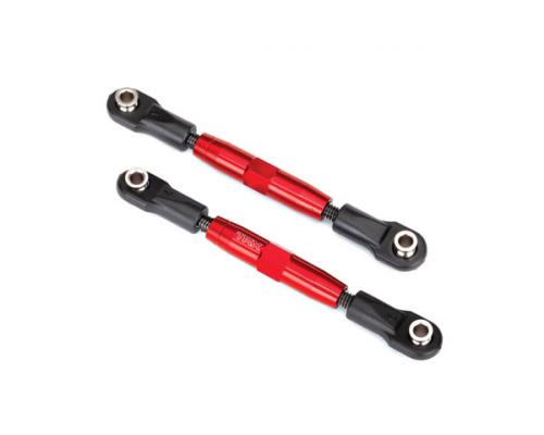 Traxxas TRX3643R Camber links, voor (TUBES rood geanodiseerd, 7075-T6 aluminium, sterker dan titanium) (83 mm) (2) / sta