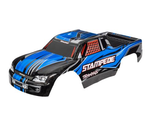 Traxxas TRX3651X Body, Stampede (past ook op Stampede VXL), blauw (geverfd, emblemen aangebracht)