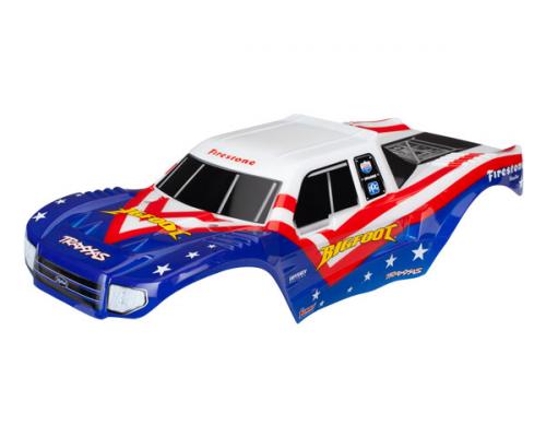 Traxxas TRX3676 Body, Bigfoot Rood, Wit en Blauw, Officieel gelicentieerde replica (geverfd, overdrukplaatjes aangebrach