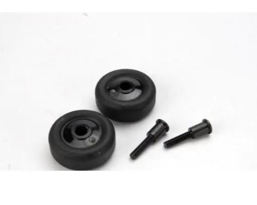 Traxxas TRX4976 Wheels (4)/ Axles (2), for Maxx wheelie bar,
