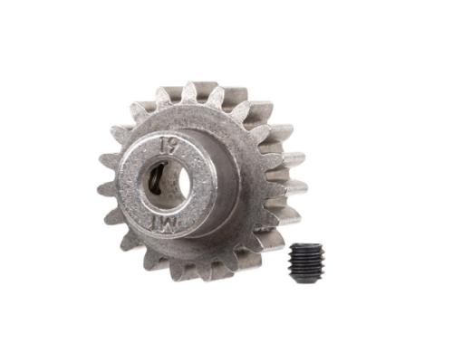 Traxxas TRX6480X Tandwiel, 19-T pinion (1,0 metrische spoed) (past op as van 5 mm)/stelschroef (alleen te gebruiken met 