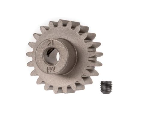 Traxxas TRX6493X Tandwiel, 21-T pinion (1,0 metrische spoed) (past op as van 5 mm)/stelschroef (alleen te gebruiken met 