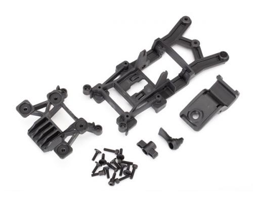 Traxxas TRX6720 Body mounts, voor & achter / 3x12mm CS (4) / 3x12mm schouderschroef (2) / 3x10mm platte kop machineschro