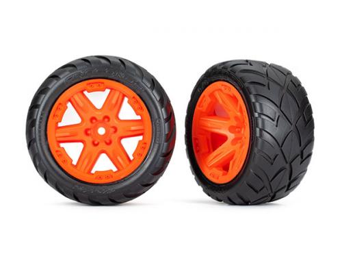 Traxxas TRX6775A Banden en wielen, gemonteerd, gelijmd (2,8\") (oranje RXT-wielen, Anaconda-banden, schuimrubberen inzets