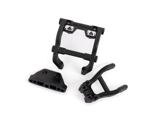 Traxxas TRX6777X Wheelie bar mounts / skidplate achter (past op 4WD Stampede) (voor installatie van LED-verlichtingsset)