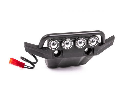 Traxxas TRX6791 Bumper, voor (gemonteerd, LED-verlichting geinstalleerd) (past op 4WD Rustler)