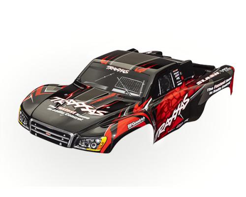 Traxxas TRX6812R Body, Slash VXL 2WD (past ook op Slash 4X4), rood (geverfd, emblemen aangebracht)