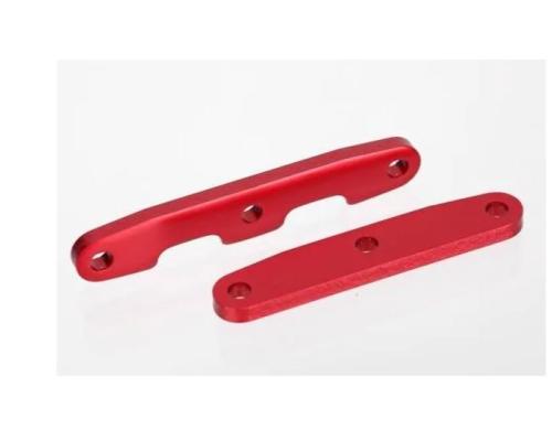 Traxxas TRX6823R Bulkhead tie bars, front & rear, aluminum red-anodized)