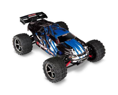 Traxxas TRX71076-3B E-Revo VXL 1/16 Blauw