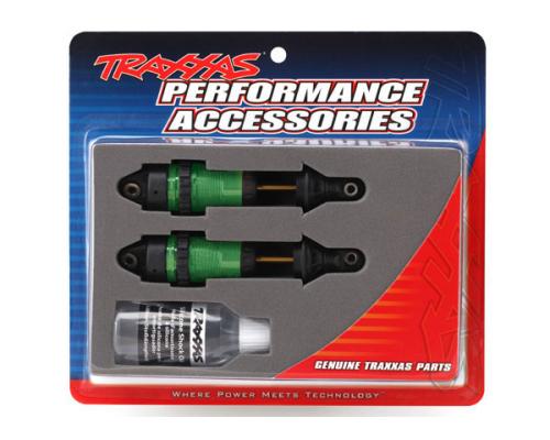 Traxxas TRX7461G Schokbrekers GTR lange, groen geanodiseerde, PTFE-gecoate lichamen met TiN-assen (volledig gemonteerd,