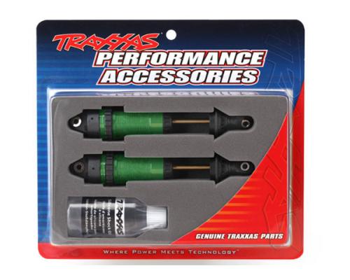 Traxxas TRX7462G Schokbrekers, GTR xx-lange groen-geanodiseerde, PTFE-gecoate lichamen met TiN-assen (volledig gemonteer