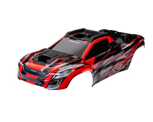 Traxxas TRX7812R Body, XRT, rood (gelakt, stickers aangebracht) (gemonteerd met carrosseriesteunen voor en achter voor c