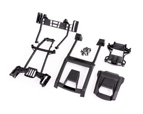 Traxxas TRX7813 Body steun (inclusief frontbevestiging en achtervergrendeling, dak- en motorkapbeschermers) / 3x12 mm CS