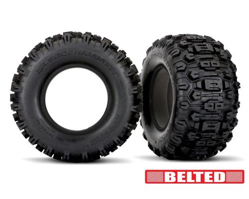 Traxxas TRX7870 Banden, Sledgehammer (belted, dubbel profiel (4,3 buiten, 5,7 binnen))