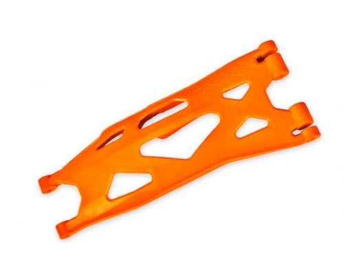 Traxxas TRX7893T Wide-X-Maxx draagarm rechtsonder oranje (1) v/a